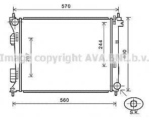 AVA QUALITY COOLING HY2274 Радіатор, охолодження двигуна