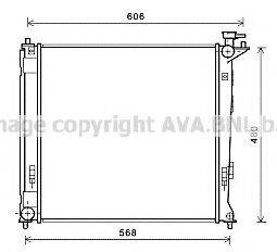 AVA QUALITY COOLING HY2284 Радіатор, охолодження двигуна