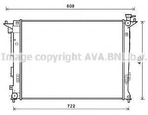 AVA QUALITY COOLING HY2285 Радіатор, охолодження двигуна