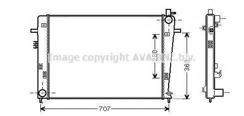 AVA QUALITY COOLING HY2328 Радіатор, охолодження двигуна