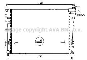 AVA QUALITY COOLING HY2379 Радіатор, охолодження двигуна