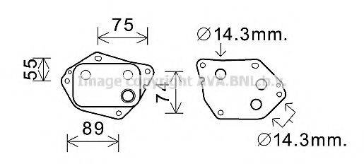 AVA QUALITY COOLING HY3288 масляний радіатор, моторне масло