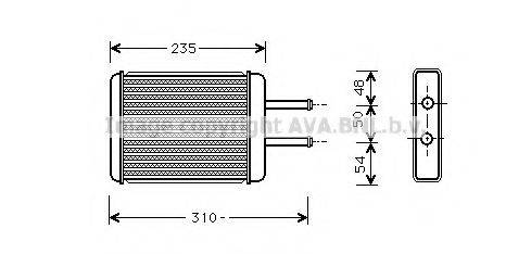 AVA QUALITY COOLING HY6069 Теплообмінник, опалення салону