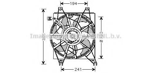 AVA QUALITY COOLING HY7502 Вентилятор, охолодження двигуна