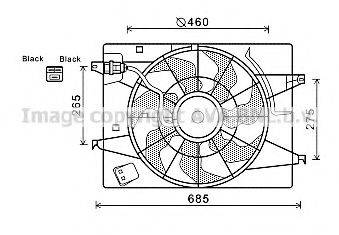 AVA QUALITY COOLING HY7533 Вентилятор, охолодження двигуна