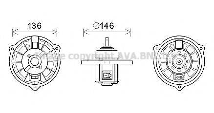 AVA QUALITY COOLING HY8416 Електродвигун, вентиляція салону