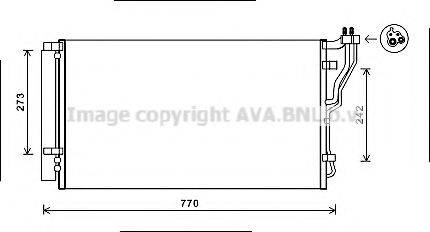 AVA QUALITY COOLING HYA5246D Конденсатор, кондиціонер