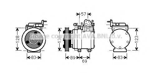 AVA QUALITY COOLING HYK260 Компресор, кондиціонер