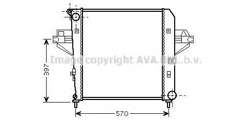 AVA QUALITY COOLING JE2046 Радіатор, охолодження двигуна