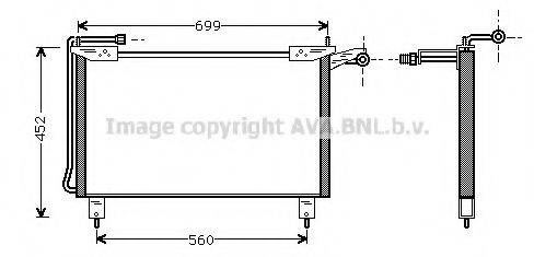 AVA QUALITY COOLING JR5019 Конденсатор, кондиціонер