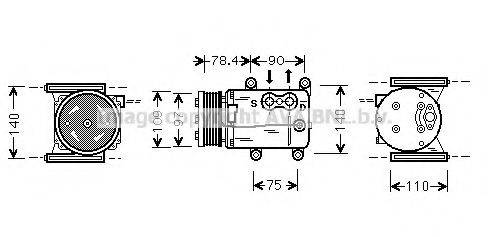 AVA QUALITY COOLING JRAK025 Компресор, кондиціонер