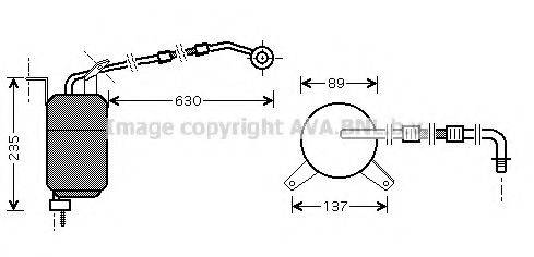 AVA QUALITY COOLING JRD033 Осушувач, кондиціонер