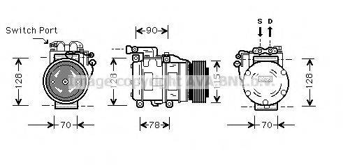 AVA QUALITY COOLING JRK030 Компресор, кондиціонер