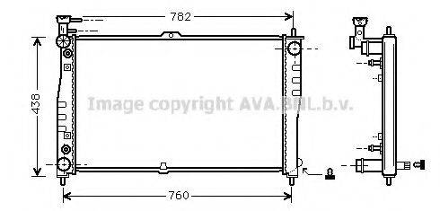 AVA QUALITY COOLING KA2021 Радіатор, охолодження двигуна