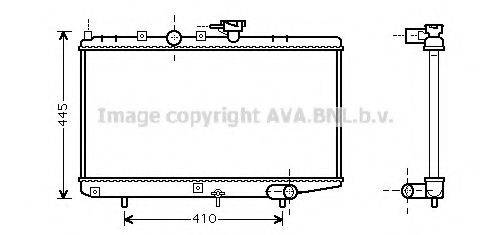 AVA QUALITY COOLING KA2050 Радіатор, охолодження двигуна