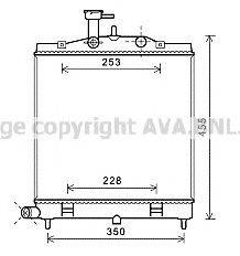 AVA QUALITY COOLING KA2172 Радіатор, охолодження двигуна