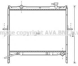 AVA QUALITY COOLING KA2180 Радіатор, охолодження двигуна