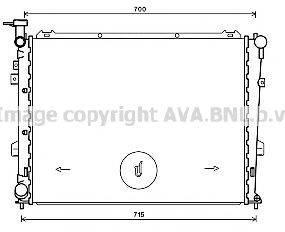 AVA QUALITY COOLING KA2226 Радіатор, охолодження двигуна