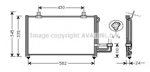 AVA QUALITY COOLING KA5012 Конденсатор, кондиціонер