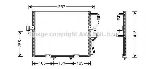 AVA QUALITY COOLING KA5015 Конденсатор, кондиціонер