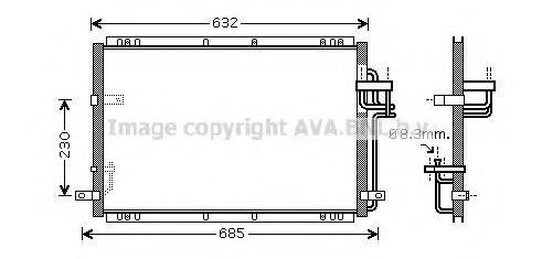 AVA QUALITY COOLING KA5085 Конденсатор, кондиціонер