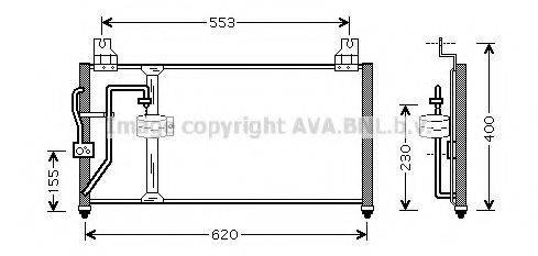 AVA QUALITY COOLING KA5094 Конденсатор, кондиціонер