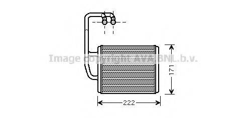 AVA QUALITY COOLING KA6076 Теплообмінник, опалення салону