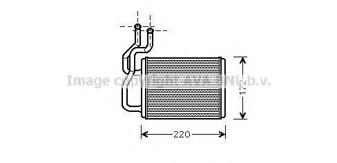 AVA QUALITY COOLING KA6118 Теплообмінник, опалення салону