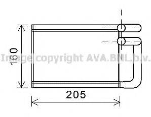 AVA QUALITY COOLING KA6197 Теплообмінник, опалення салону