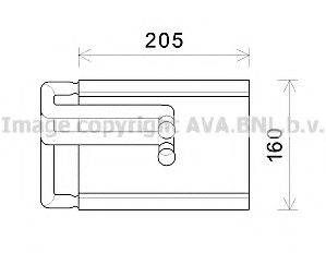 AVA QUALITY COOLING KA6202 Теплообмінник, опалення салону