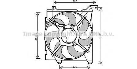 AVA QUALITY COOLING KA7517 Вентилятор, охолодження двигуна