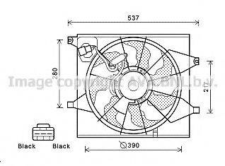 AVA QUALITY COOLING KA7524 Вентилятор, охолодження двигуна