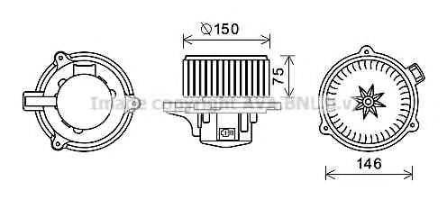 AVA QUALITY COOLING KA8241 Електродвигун, вентиляція салону