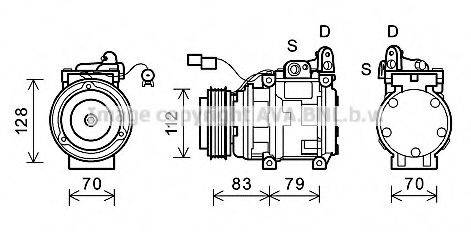 AVA QUALITY COOLING KAK181 Компресор, кондиціонер