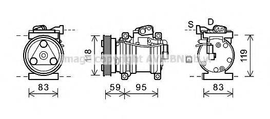 AVA QUALITY COOLING KAK200 Компресор, кондиціонер