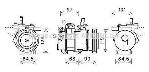 AVA QUALITY COOLING KAK261 Компресор, кондиціонер