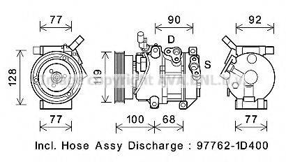 AVA QUALITY COOLING KAK267 Компресор, кондиціонер