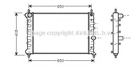 AVA QUALITY COOLING LC2078 Радіатор, охолодження двигуна