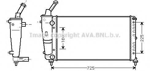 AVA QUALITY COOLING LC2083 Радіатор, охолодження двигуна