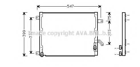 AVA QUALITY COOLING LC5068 Конденсатор, кондиціонер