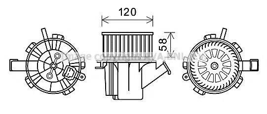 AVA QUALITY COOLING MC8018 Електродвигун, вентиляція салону