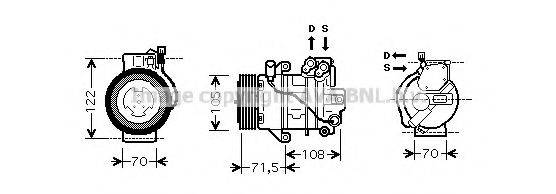 AVA QUALITY COOLING MCK008 Компресор, кондиціонер