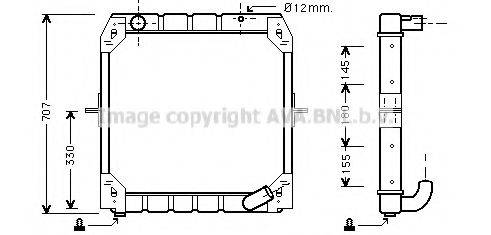 AVA QUALITY COOLING ME2137 Радіатор, охолодження двигуна