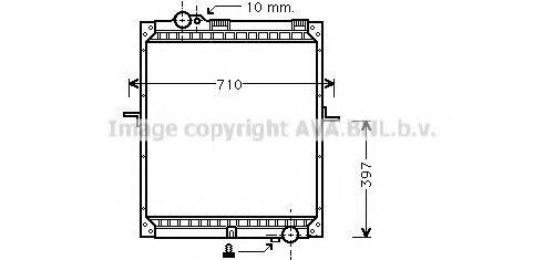 AVA QUALITY COOLING ME2171 Радіатор, охолодження двигуна