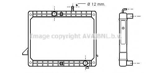 AVA QUALITY COOLING ME2173 Радіатор, охолодження двигуна