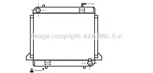 AVA QUALITY COOLING ME2180 Радіатор, охолодження двигуна