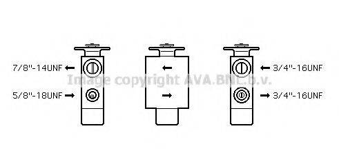 AVA QUALITY COOLING MS1113 Розширювальний клапан, кондиціонер