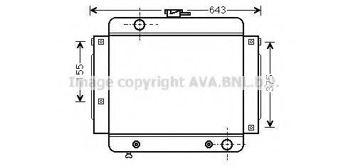 AVA QUALITY COOLING MS2022 Радіатор, охолодження двигуна