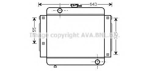 AVA QUALITY COOLING MS2023 Радіатор, охолодження двигуна