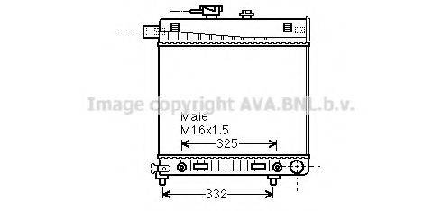 AVA QUALITY COOLING MS2150 Радіатор, охолодження двигуна